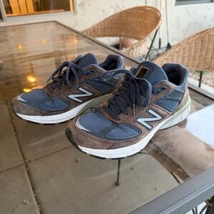 New Balance 990V5 Navy/Brown Sz8.5W
